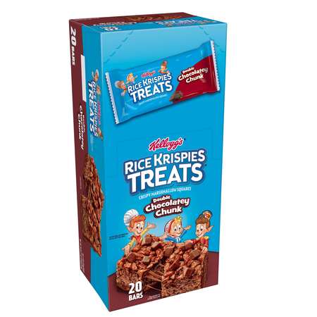 KELLOGGS Double Chocolate Chunk Rice Krispie Treats 1.3 oz. Packet, PK80 3800026847